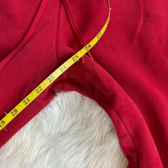 Speedo Womens Cropped Sweatpants Red Mid Rise Pockets Drawstring L - Picture 5 of 9